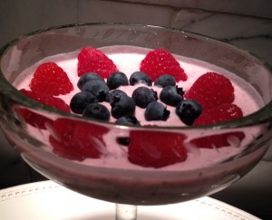Paleo Raspberry Mousse
