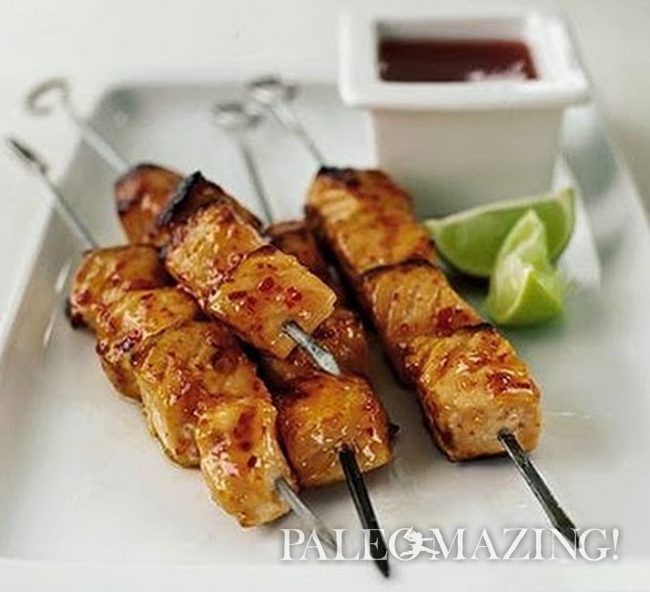 Paleo Thai Food Catfish Skewers & Yummy Cabbage Slaw