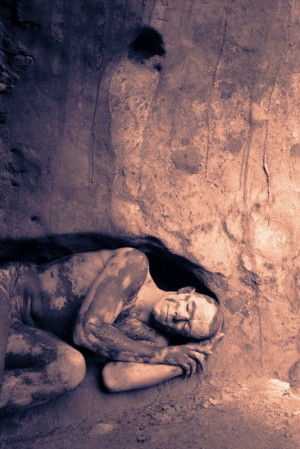 man in clay