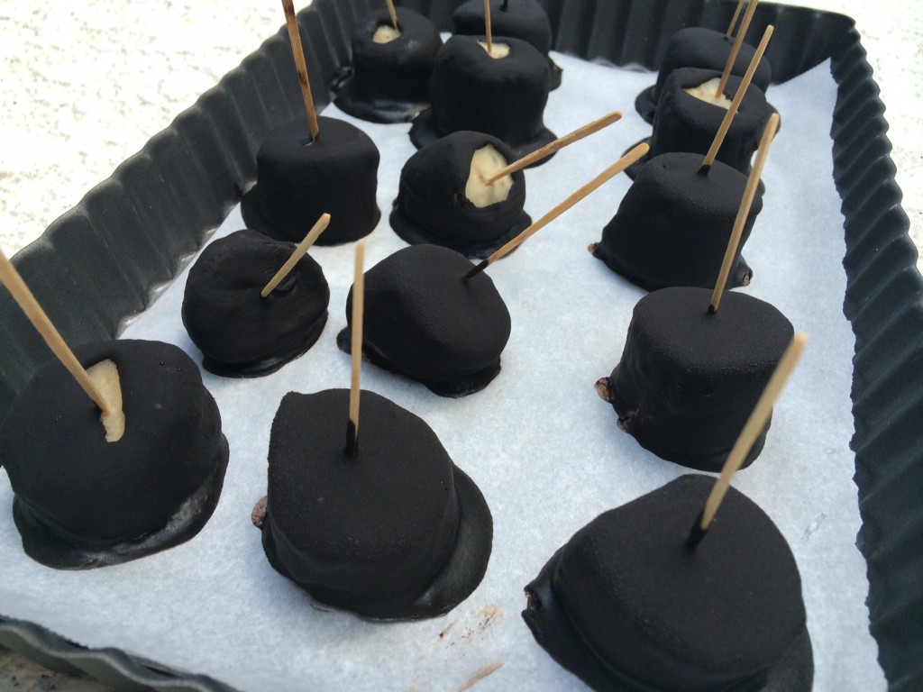 Frozen Chocolate Covered Bananas