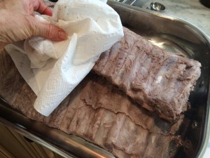 Drying the Ribs