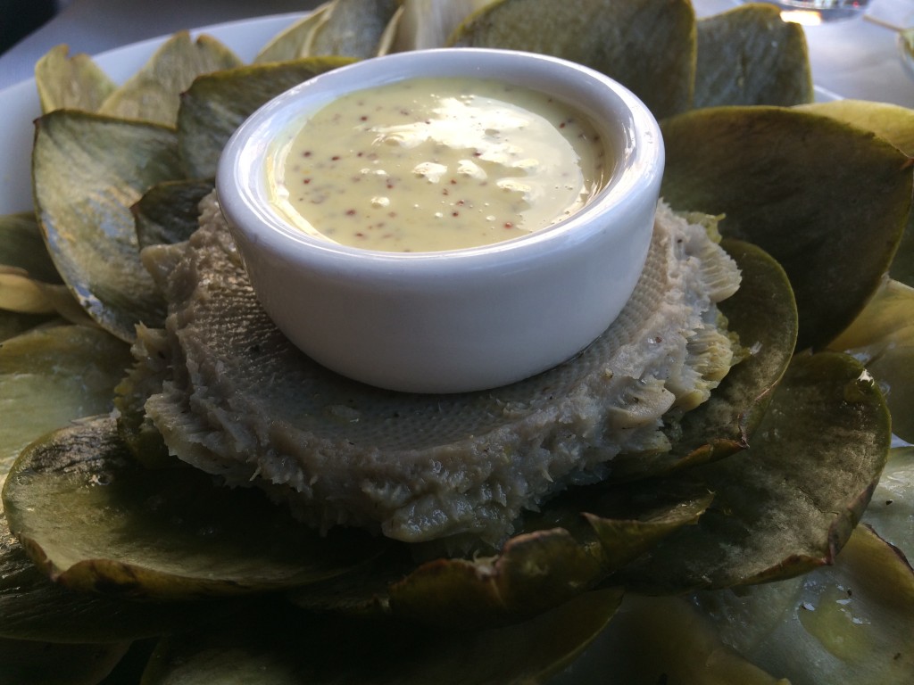 Large Delectable Globe Artichoke with Creamy Dijon Dip