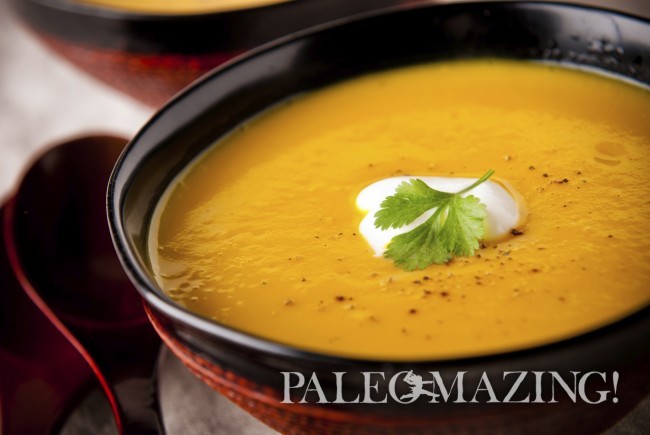 Paleo Bacon Butternut Squash Soup