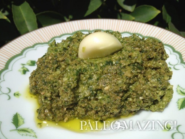 Paleo Hemp Seed Basil Pesto