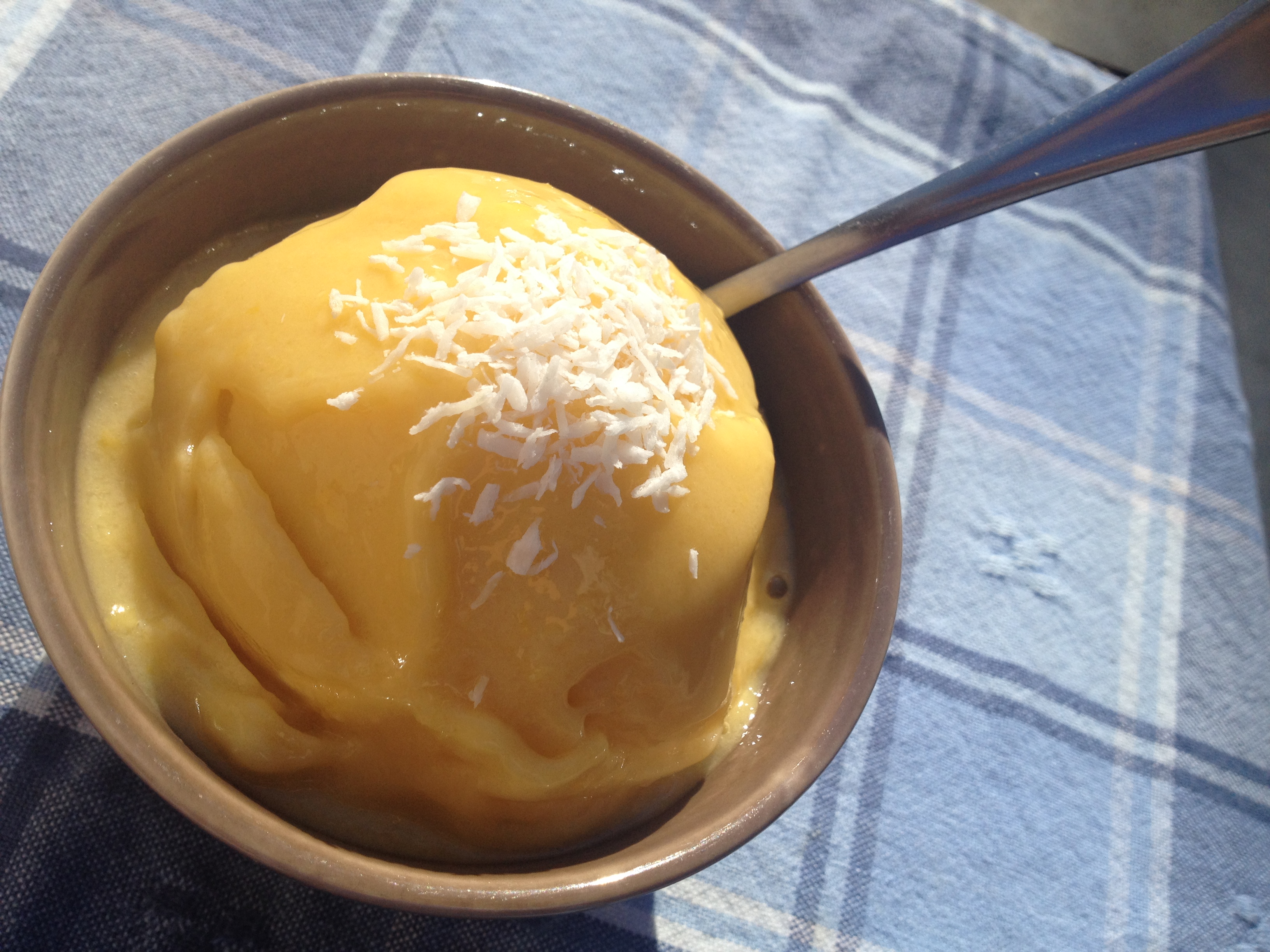 Easy Mango Turmeric Ice Cream