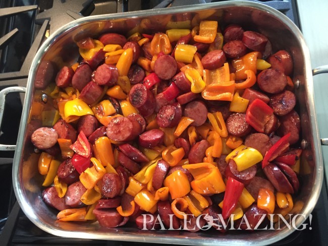 Easy Paleo Sausage and Peppers