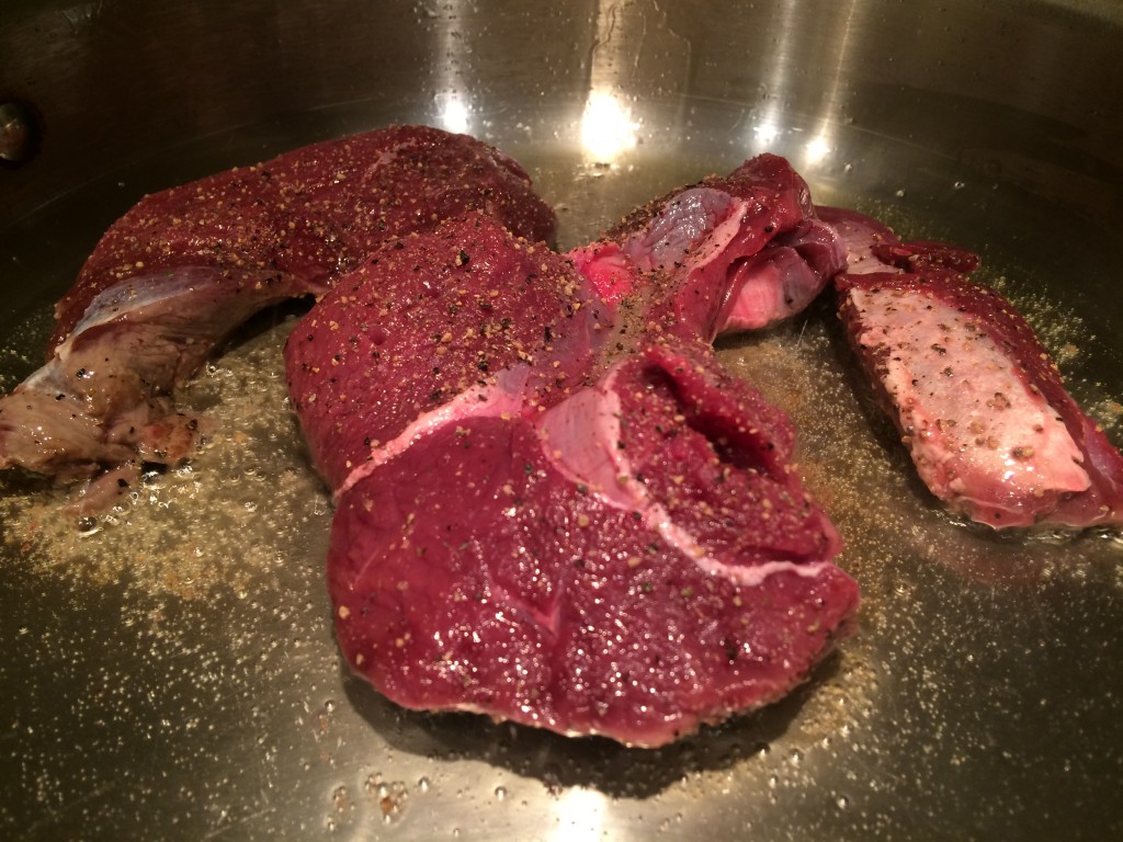 Venison steaks paleo style cooking