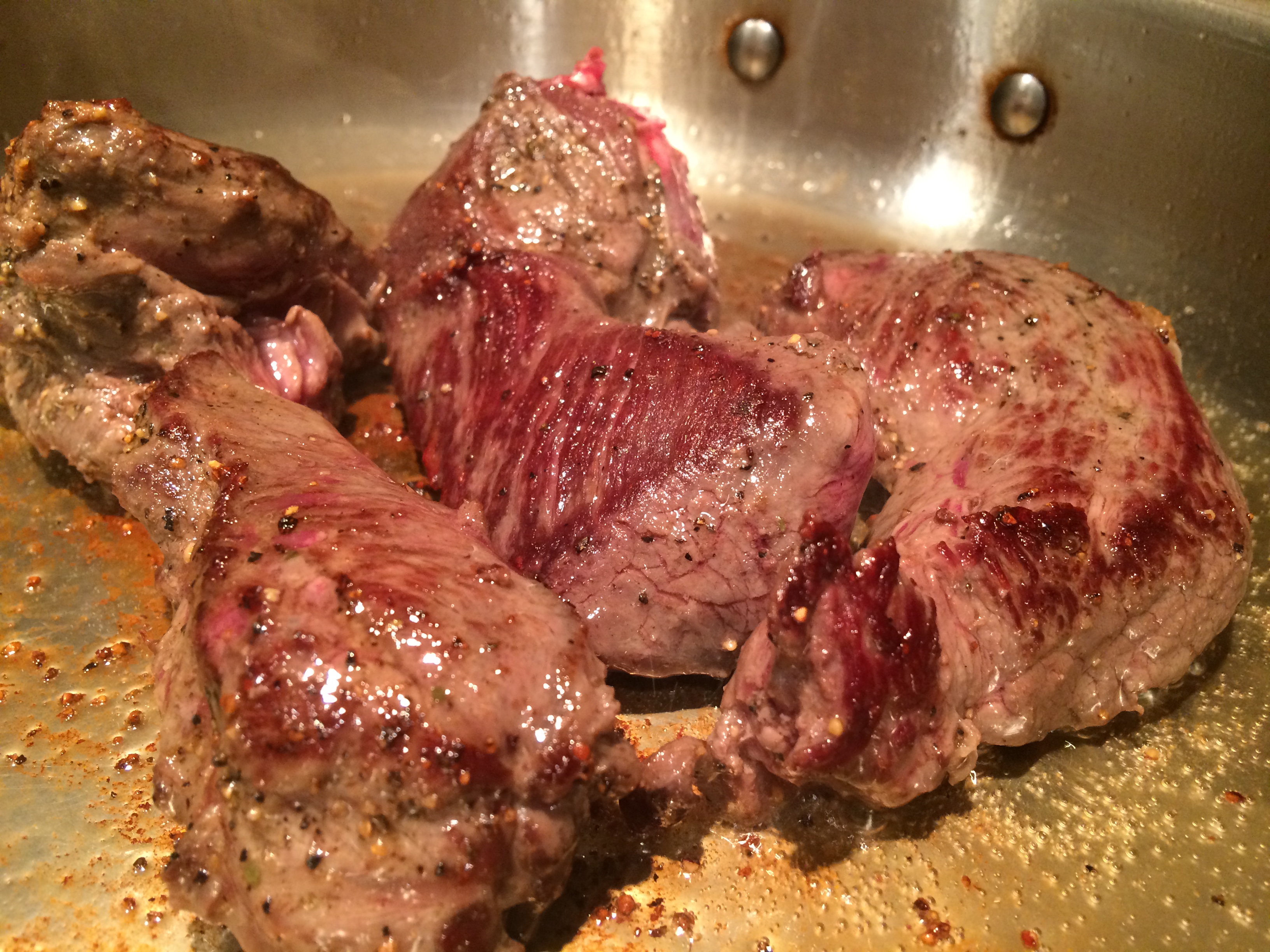 Venison steaks paleo style cooking