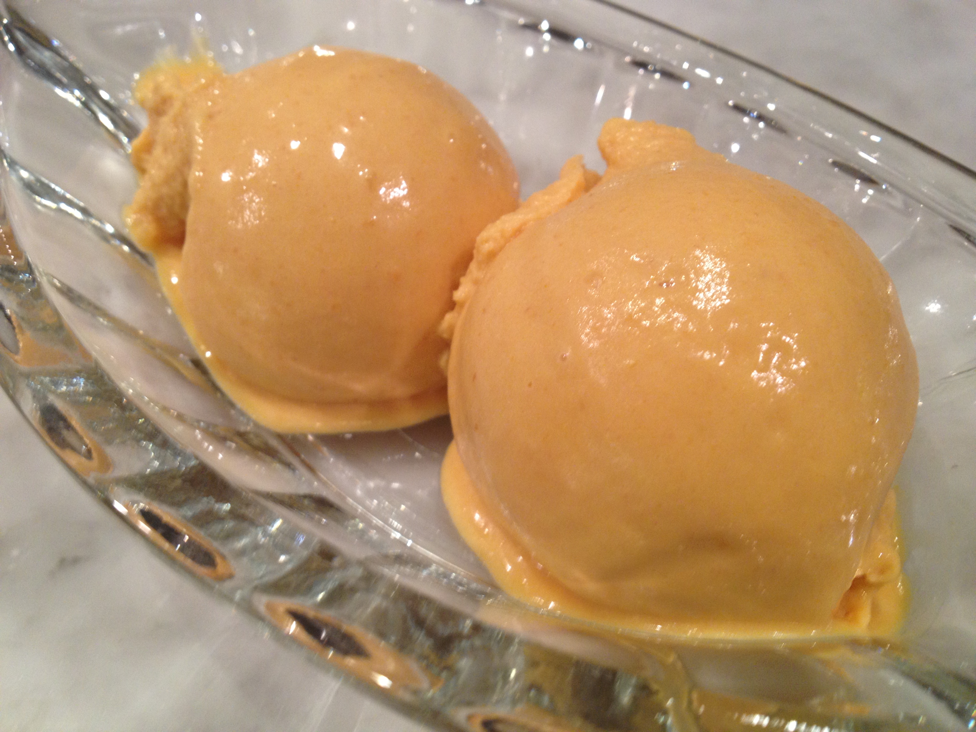 Paleo peach and mango ice cream2