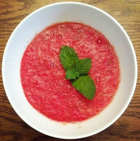 chilled watermelon soup