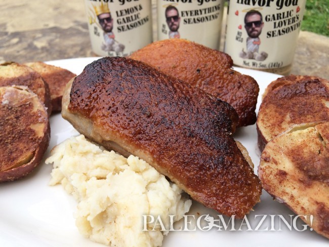 Crispy Duck Breast with FlavorGod