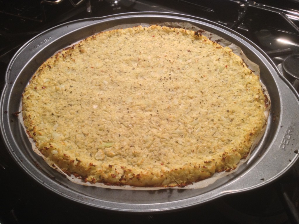Cauliflower crust for pizza 2