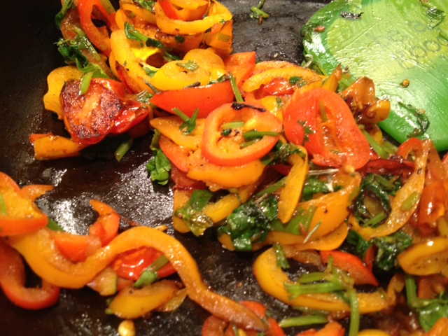 Tina’s Paleo Crustless Tuscan Tart veggies