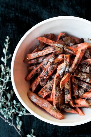 Cumin spiced sweet potato fries 1