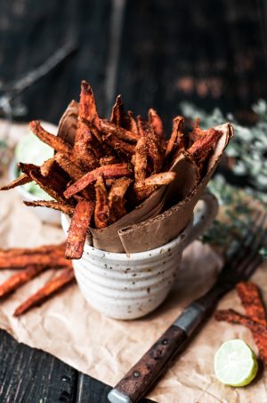 Cumin spiced sweet potato fries 2