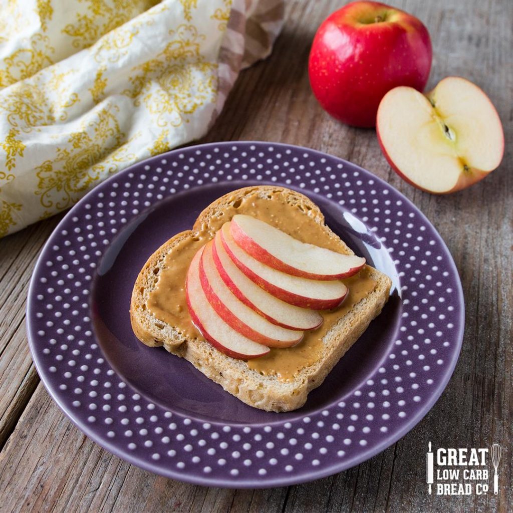 low carb paleo company OMG nut butter toast