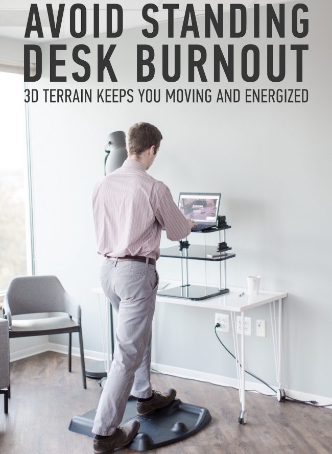 Stand Up Desk with a TerraMat
